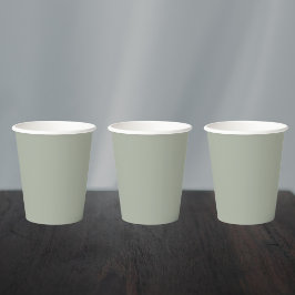 Dringend staal Solid Color Papieren Bekers