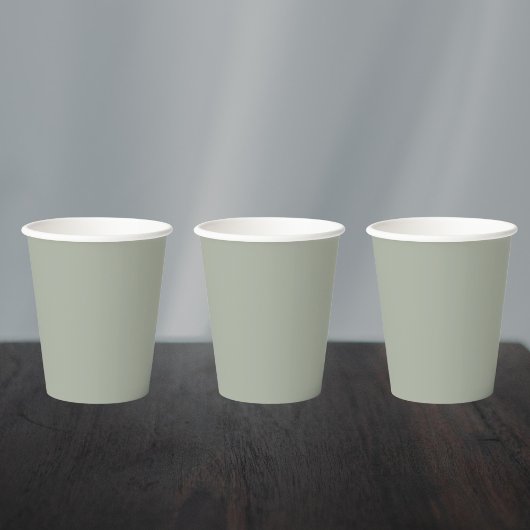 Dringend staal Solid Color Papieren Bekers