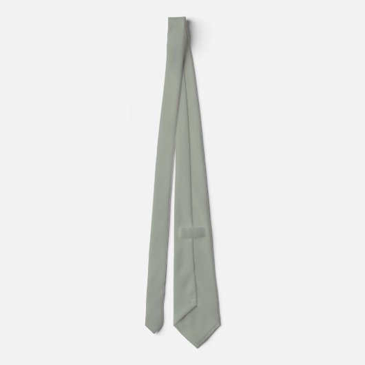 Dringend staal Solid Color Stropdas (Achterkant)