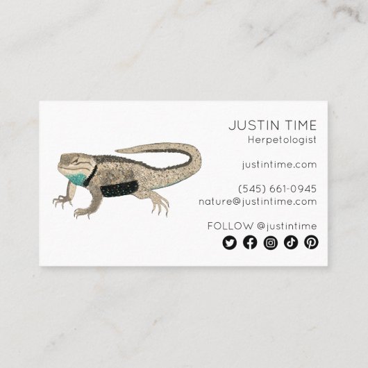 Dringend wuringkamp van de Naturalistische Woestij Visitekaartje (Achterkant)