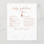 Dringende Baby shower Baby + Advice Card (Voorkant)