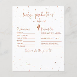 Dringende Baby shower Baby + Advice Card