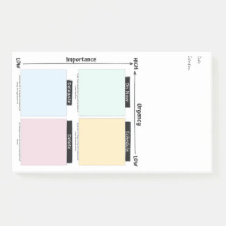Dringende Belangrijke Eisenhower Matrix Post-It No Post-it® Notes