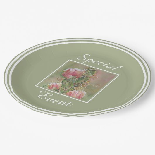 Dringende cactus ventilator papieren bordje (Gekanteld)