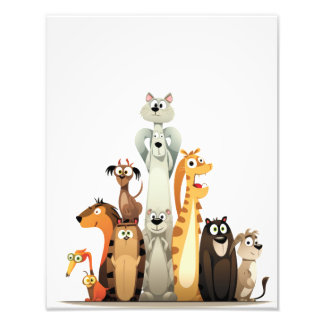 DRINGENDE DIEREN FOTO AFDRUK