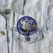 Dringende joodse Arabische paarden Ronde Button 7,6 Cm (In situ)