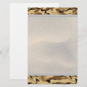 Dringende kleurencampagne met zand achtergrond - L Briefpapier (Voorkant / Achterkant)