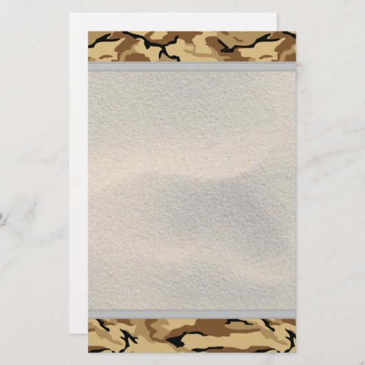 Dringende kleurencampagne met zand achtergrond - L Briefpapier (Voorkant / Achterkant)