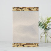 Dringende kleurencampagne met zand achtergrond - L Briefpapier (Staand voorkant)