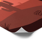 Dringende landschapstekening met Planten Poster (Hoek)