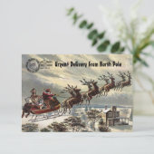 Dringende Levering van Northpole Kaart (Staand voorkant)