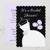 Dringende Paarse vrijgezellenfeest zwarte pastel Kaart (Voorkant / Achterkant)