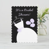 Dringende Paarse vrijgezellenfeest zwarte pastel Kaart (Staand voorkant)