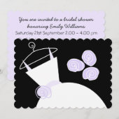 Dringende Paarse vrijgezellenfeest zwarte pastel Kaart (Voorkant / Achterkant)