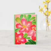 Dringende Roos Waterverf Blanco groet Kaart (Gele Bloem)