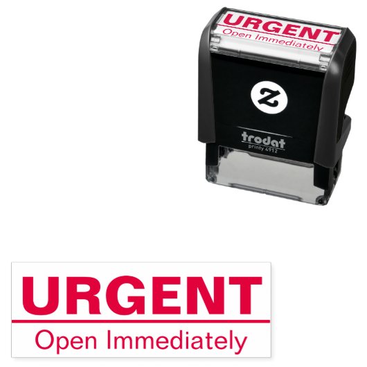 Dringende Sjabloon Direct openen Tekst Zelfinktende Stempel (In situ)