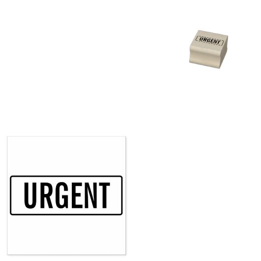 Dringende tekst rubberstempel (Gestempeld)