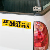 Dringende waarschuwing voor spattakel bumpersticker (Op Truck)