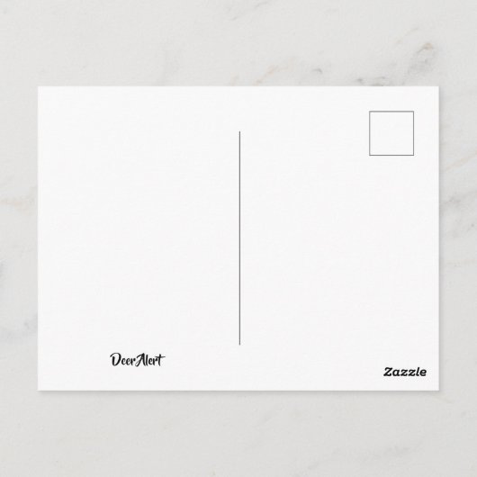 Dringerwaarschuwingspatroon Briefkaart (Achterkant)