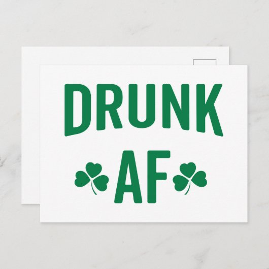 Drink AF Funny Quote Briefkaart (Voorkant / Achterkant)