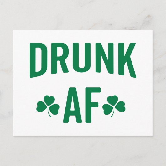 Drink AF Funny Quote Briefkaart (Voorkant)