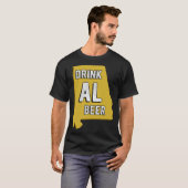 Drink AL Beer State Of Alabama Beer Birmingham Hun T-shirt (Voorkant volledig)