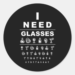 Drink alcoholdoekje Drink mengobast Ronde Sticker