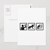 Drink alcoholprop briefkaart (Voorkant / Achterkant)