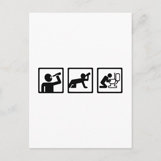 Drink alcoholprop briefkaart (Voorkant)