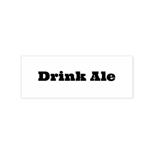 Drink Ale Rubberstempel (Afrduk)