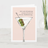Drink alleen | Funny Social Distancing Greeting Kaart (Voorkant)