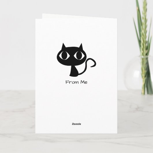 Drink Alone Funny  Verjaardag Kaart (Achterkant)