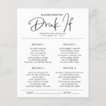 Drink Als | Bachelorette Party Game Kaart<br><div class="desc">De achtergrondkleur van de verandering of voegt grafiek toe om uw trouwthema aan te passen. Natuurlijk is het niet nodig dat je spelletjes speelt op het bachelorette, maar denk er eens over na: je gaat een groep van alle leeftijden hebben, en de meeste gasten hebben elkaar waarschijnlijk nooit ontmoet voor...</div>