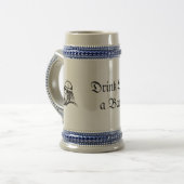 Drink als een bard bierpul (Voorkant links)