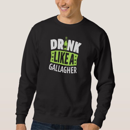 Drink als een Gallagher Beer Pub Drink sint-juttem Trui (Voorkant)
