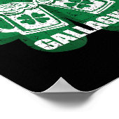 Drink als een Gallagher Saint Patrick's Day Irish Poster (Hoek)