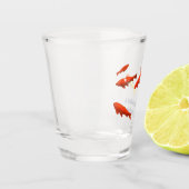Drink als een goudvis shot glas (Links)