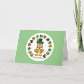 Drink als een Leprechaun Kaart (Voorkant)