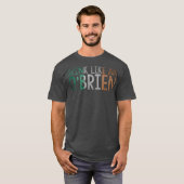 Drink als een OBrien Irish Surname Ireland Flag T-shirt (Voorkant volledig)