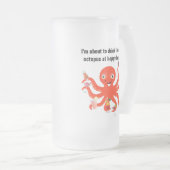 Drink als een octopus bij Happy Hour Funny Matglas Bierpul (Voorkant rechts)