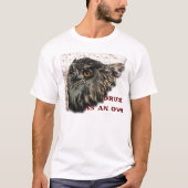  DRINK ALS EEN OWL T-SHIRT (Voorkant)