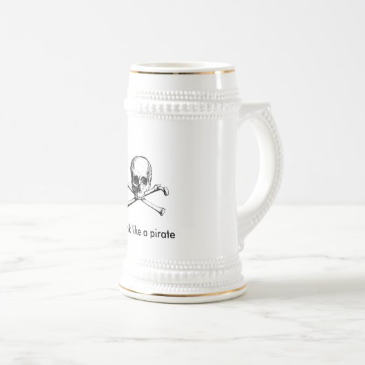 Drink als een piraat bierpul (Voorkant rechts)