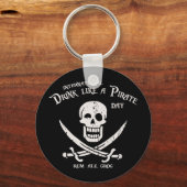 Drink als een piraat sleutelhanger (Voorkant)