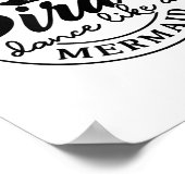 Drink als een piratendans als een zeemeermin praat poster (Hoek)