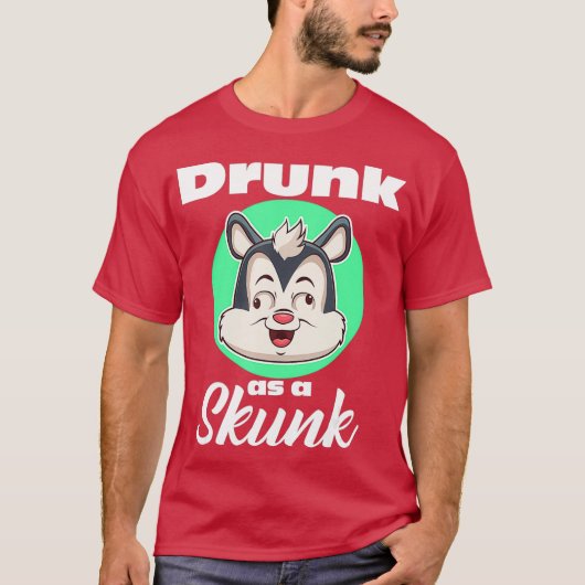 Drink als een Skunk TShirt Craft Beer Shirt IPA (Voorkant)