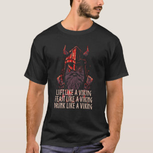 Drink als een Viking Drink Humor Drinker Norse T-shirt
