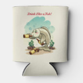 Drink als een vis blikjeskoeler (Voorkant)