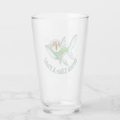 DRINK ALS EEN VIS door Jeff Willis Art Glas (Achterkant)