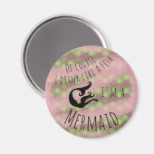 Drink als een vis! - Groene schalen Magneet (Voorkant / Achterkant)