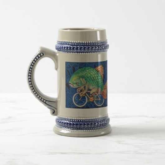 Drink als een Vis (of heupster) op een fiets Bierpul (Links)